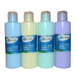 3760002572611 - ACRYLIQUE PASTEL 4 FLACONS 250 ML ASSORTIS