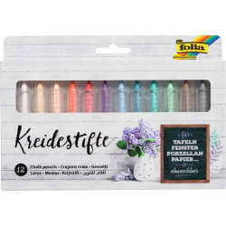 4001868100549 - 12 CRAYONS CRAIES POUR VITRES
