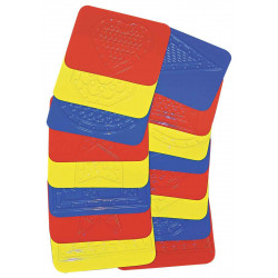 066960482300 - 16 GABARITS D'ESTAMPILLAGE APPRENTISSAGE DES FORMES