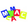3760002572017 - 26 POCHOIRS MAXI MAJUSCULES LETTRES