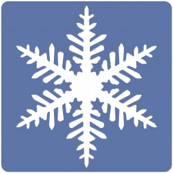 66960586220 - 12 POCHOIRS FLOCONS DE NEIGE