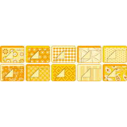 4001868040005 - 30F PAPIER IMPRIM?S 24X32CM MOTIFS BASICS JAUNE