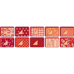 4001868040012 - 30F PAPIER IMPRIM?S 24X32CM MOTIFS BASICS ROUGE