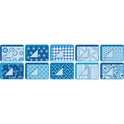 4001868040036 - 30F PAPIER IMPRIM?S 24X32CM MOTIFS BASICS BLEU