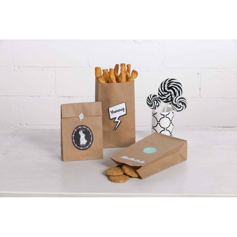 4001868093247 - 15 SACS KRAFT 12X21CM BRUN