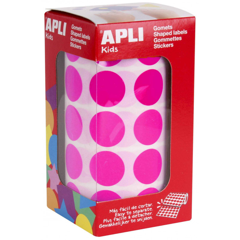 8410782167211 - ROULEAU 1770 GOMMETTES RONDES 20MM FUCHSIA