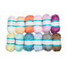 3900007990502 - 12 PELOTES LAINE COLORIS PASTELS ASSORTIS