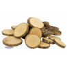 4260586152593 - 1KG RONDELLES BOIS NATUREL 6 À 9CM