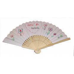 3760002571850 - 12 ÉVENTAILS PAPIER/BOIS