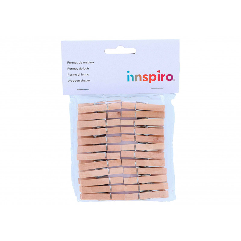 8428885392034 - 48 MINI-PINCES À LIEGES 4,5CM COLORIS NATUREL
