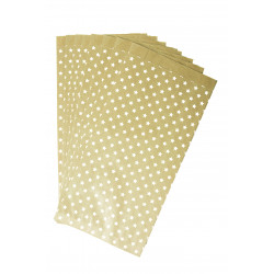 3329683941071 - 50 SACS KRAFT 15X31CM IMPRIMÉS ÉTOILES