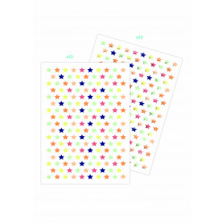 3609510911867 - 3240 GOMMETTES MÉTALISÉES ÉTOILES COLORIS ASSORTIS