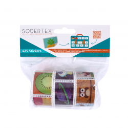 3701385300224 - 3 ROULEAUX 425 GOMMETTES BONS POINTS 425 PIÈCES ASSORTIES
