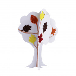 3701385302464 - 200 PIÈCES THÈME AUTOMNE PAILLETÉES CAOUTCHOUC ADHÉSIF ASSORTIES