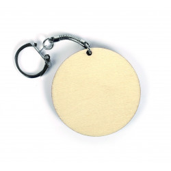 3532431015515 - 10 PORTE-CLÉS RONDS BOIS