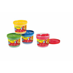 8000825006371 - BE-BÈ GOUACHE AUX DOIGTS 4 POTS 150ML ASSORTIS