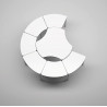 - TABLE HEXAGONALE MÉTAL Ø130CM MATERNELLE