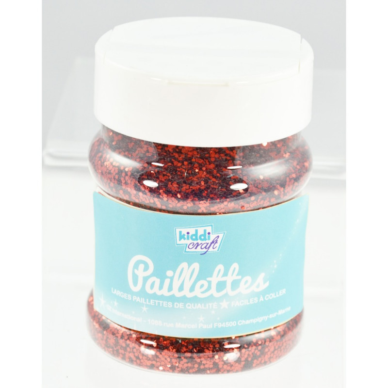 3700010400414 - PAILLETTES SCINTILLANTES ROUGE POT 150ML