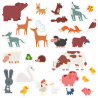 3134725022447 - GOMMETTES THÉMATIQUES GEANTES ASSORTIES ANIMAUX DE LA FORÊT ET DE LA MONTAGNE