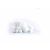 3532434400547 - 24 POMPONS LAINEUX TAILLES ASSORTIS NEIGE