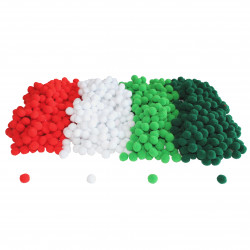 3701385300187 - 1000 MINI POMPONS NOËL