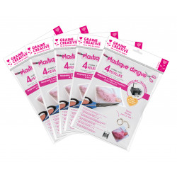 3532435401970 - 4 FEUILLES PLASTIQUE DINGUE IMPRIMABLE TRANSPARENT A4