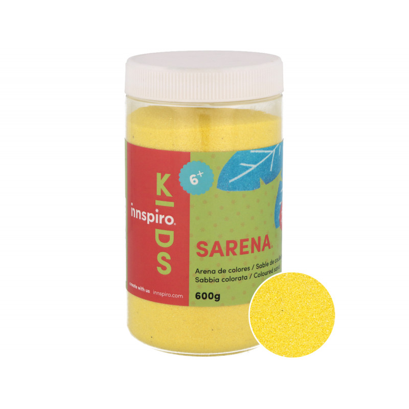 8428885450321 - SABLE COLORÉ POT DE 600GR JAUNE