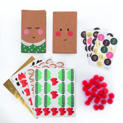 4001868124644 - KIT CALENDRIER DE L'AVENT RENNE AU NEZ ROUGE