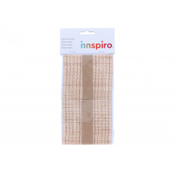 8428885391464 - 100 B?TONNETS PLATS BOIS AVEC RAINURES 11,4CM COLORIS NATUREL