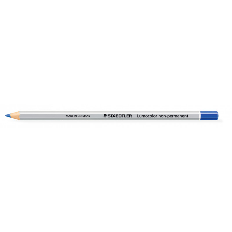 4007817105191 - LUMOCOLOR OMNICHROM 12 CRAYONS COULEUR NON PERMANENT BLEU