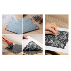 5060127183890 - 10 PLAQUES LINOGRAVURE A6