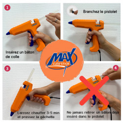 3134725011724 - PISTOLET À COLLE CLEO’GUN MAX