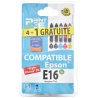 3662277013359 - P3E EPSON E16 MULTIPACK 4 COULEURS + 1 BK GRATUITE