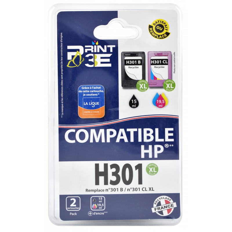 3662277005637 - P3E HP H301BK XL MULTIPACK 4 COULEURS