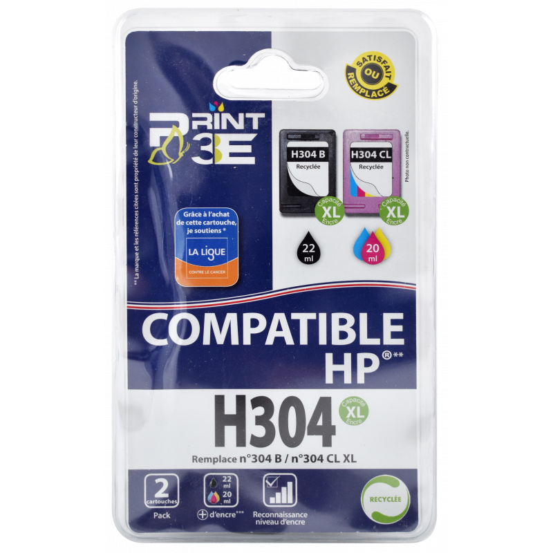 3662277013281 - P3E HP H304BK XL MULTIPACK 4 COULEURS