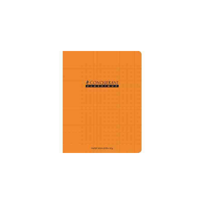 3020120776781 - 10 CAHIERS PP ORANGE 17X22 96P S?Y?S 90G PIQURE