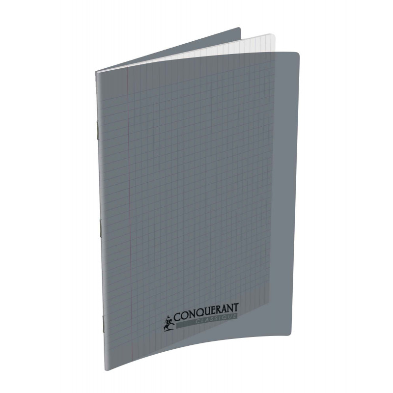 - 10 CAHIERS PP GRIS 21X29,7 96P S?Y?S 90G PIQURE