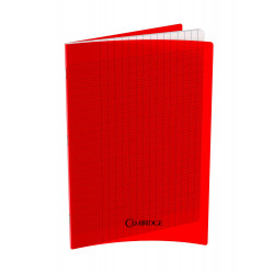 3020120143705 - 10 CAHIERS PP ROUGE 24X32 SÉYÈS 80G 96P PIQURE
