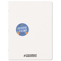 - 10 CAHIERS CARTE BLANCHE 24X32 96P S?Y?S 90G PIQ?RE