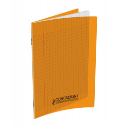 3020120776484 - 10 CAHIERS PP ORANGE 17X22 32P S?Y?S 90G PIQURE