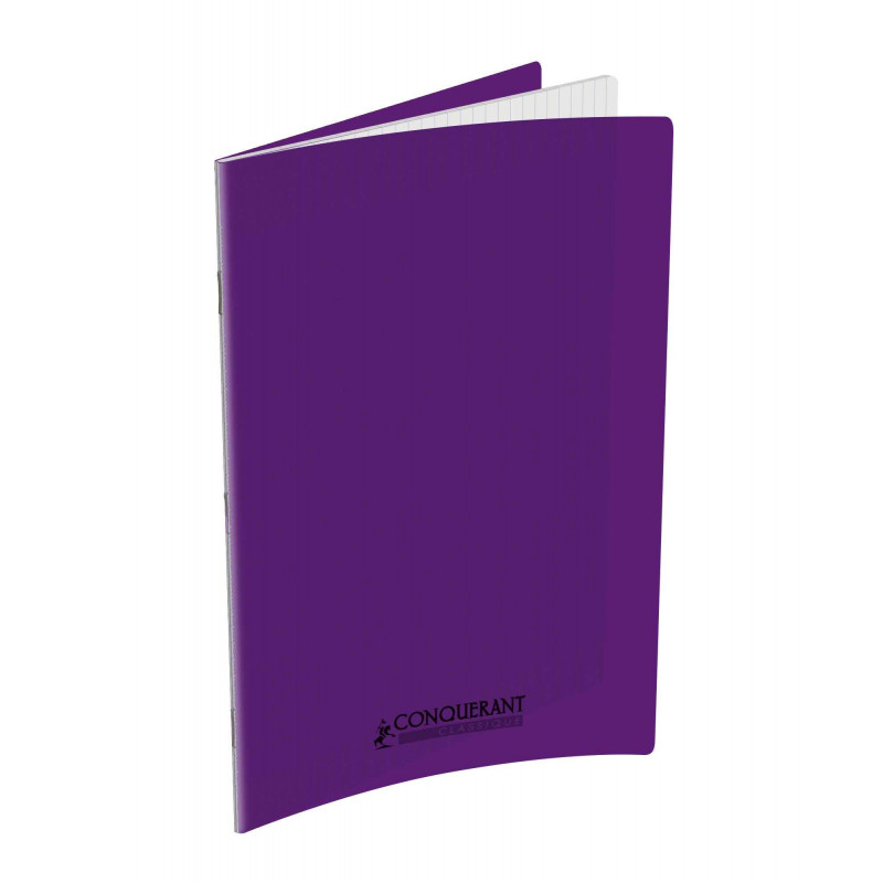 3020120081922 - 20 CAHIERS PP VIOLET 24X32 48P S?Y?S 90G PIQURE
