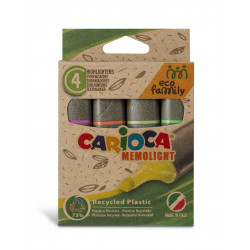 8003511430986 - CARIOCA ECO 4 SURLIGNEURS ASSORTIS