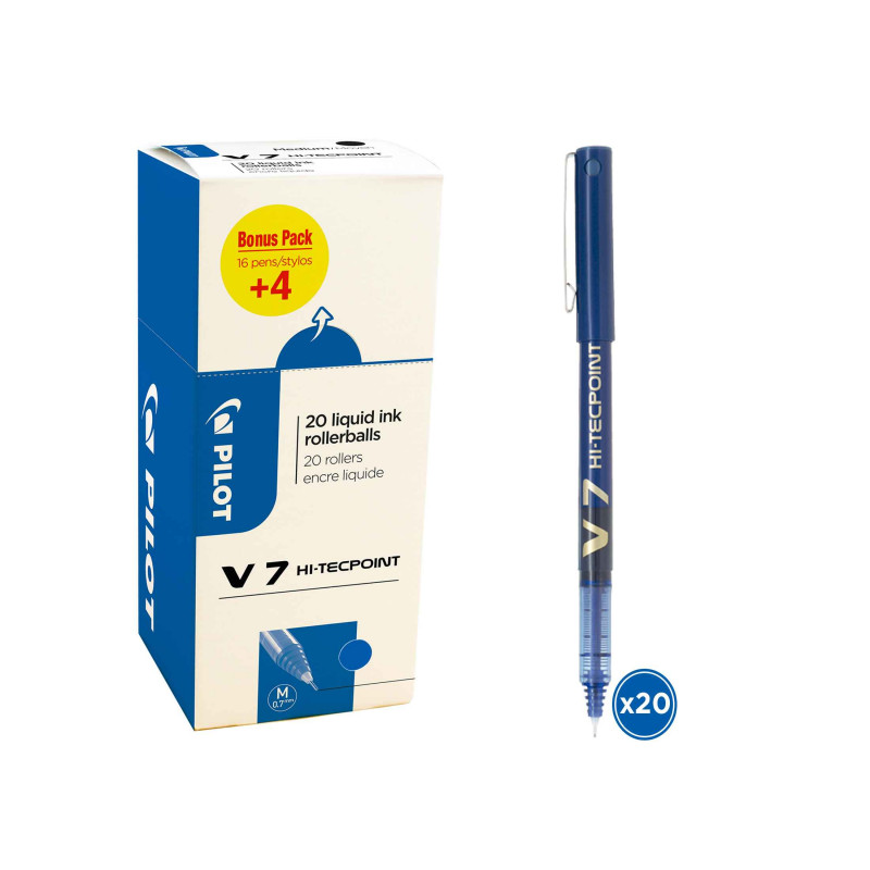 3131910516545 - V7 VALUE PACK 16+4 ROLLERS BLEU
