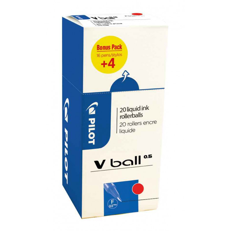 3131910530640 - V-BALL FIN VALUE PACK 16+4 ROLLERS ROUGE