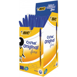- BIC CRISTAL FINE BO?TE 50 STYLO BILLE BLEU