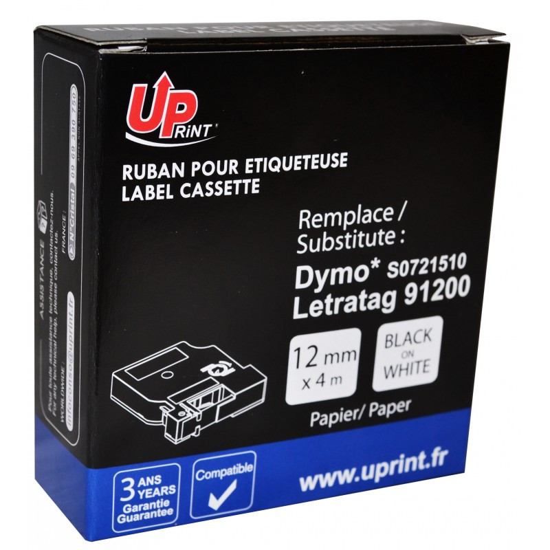 3584770437299 - RUBAN POUR LETRATAG PAPIER NOIR/BLANC