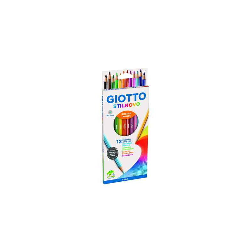8000825256509 - STILNOVO 12 CRAYONS COULEURS ASSORTIS