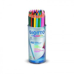 8000825516108 - STILNOVO AQUARELLABLE POT 48 CRAYONS COULEURS ASSORTIS