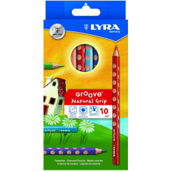 4084900303085 - GROOVE 10 CRAYONS COULEURS ASSORTIS