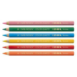4084900271452 - COULEURS GÉANTES 12 CRAYONS COULEURS ASSORTIS